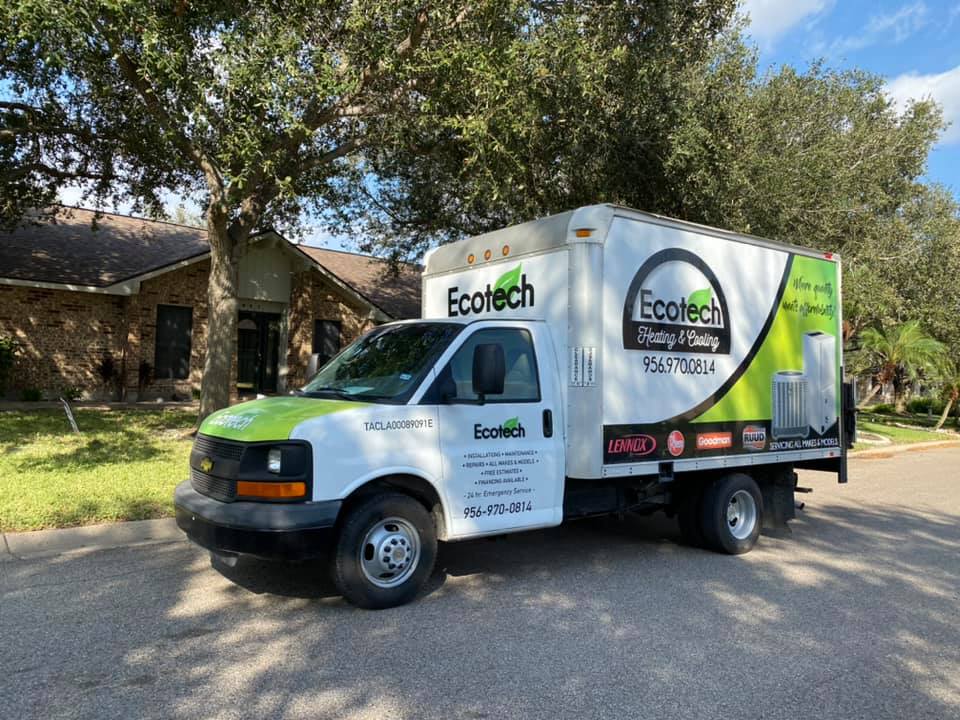 Ecotech Heating Cooling HVAC Service Truck